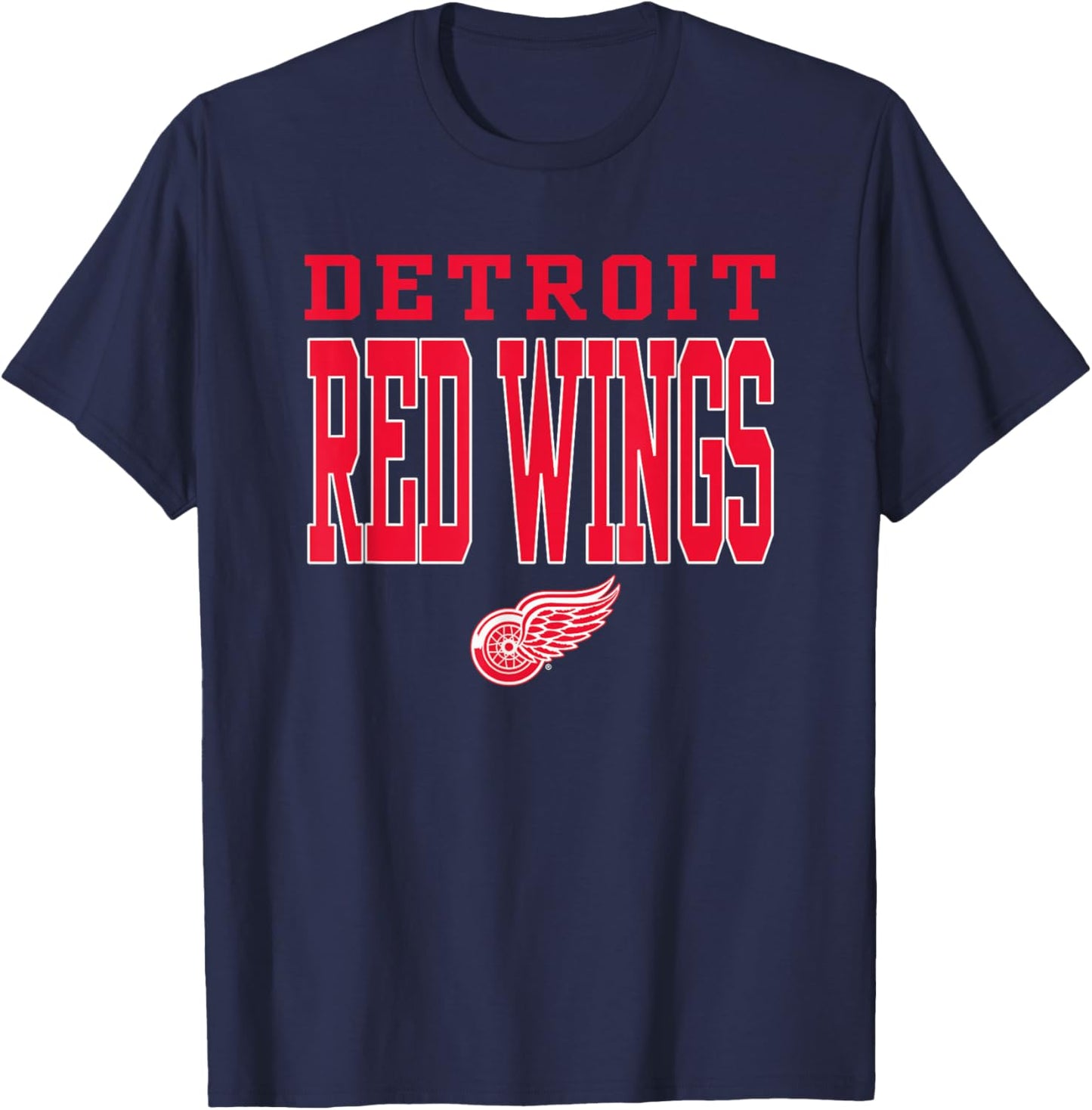 Detroit Red Wings Slap Shot NHL Officially Licensed T-Shirt - T-Shirt | Navy