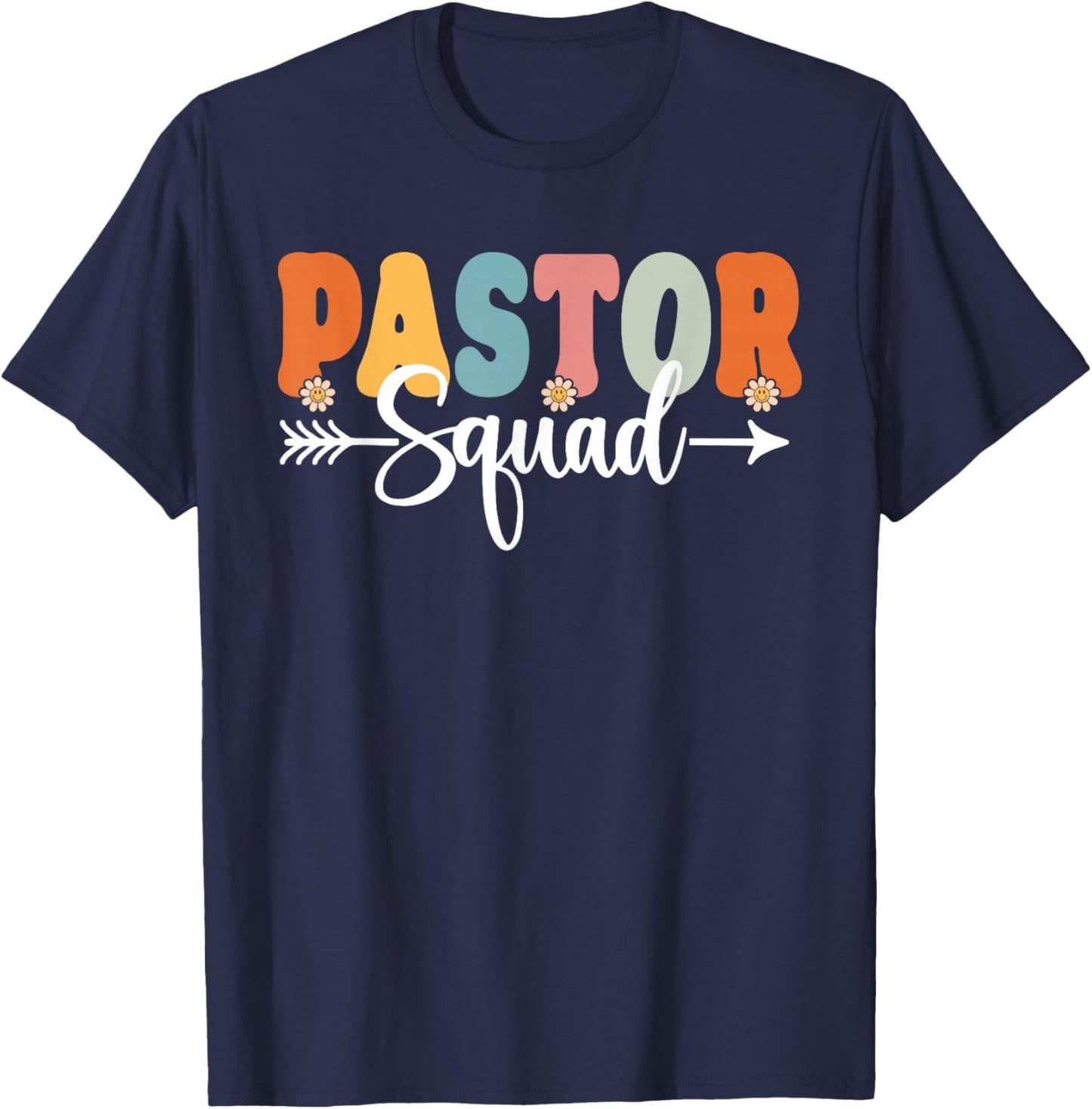 Pastor Squad Back To School Teachers Students Pastor Crew T-Shirt - T-Shirt | Navy