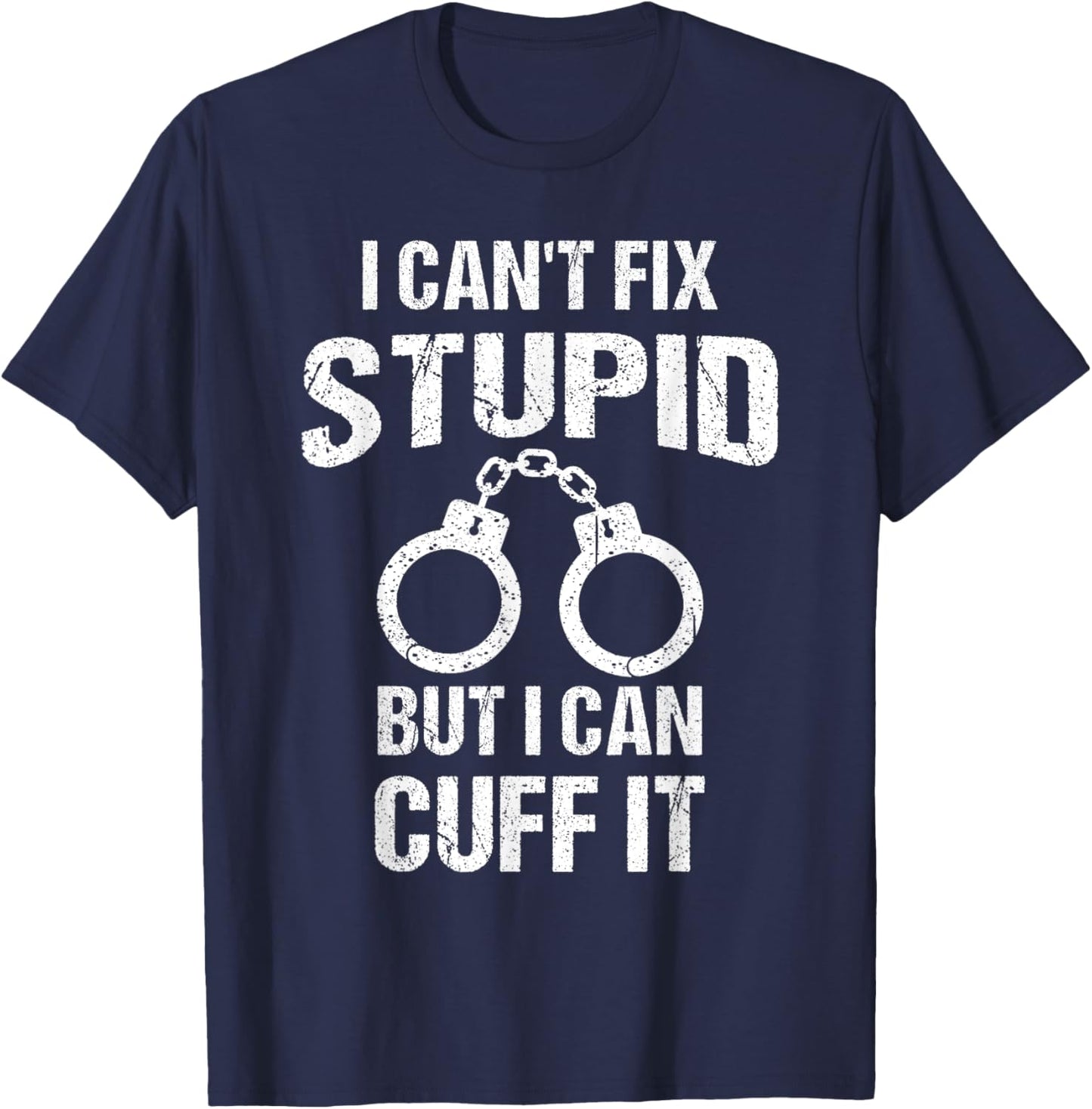 Funny Police Officer Design Women Cop Police Officer T-Shirt - T-Shirt | Navy