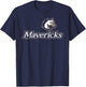 Mercy University Mavericks Mavs Logo T-Shirt - T-Shirt | Navy