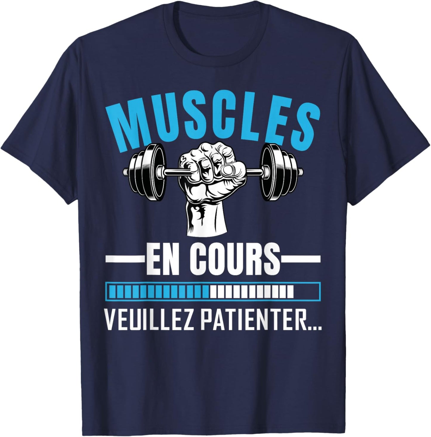 Muscles Running Muscle Humour Man Bodybuilding Sport Funny T-Shirt - T-Shirt | Navy