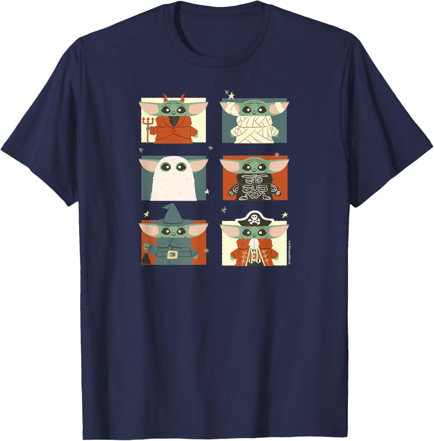 Star Wars - The Mandalorian Grogu Halloween Costumes T-Shirt - T-Shirt | Navy