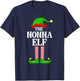Nonna Elf Family Matching Group Funny Christmas T-Shirt - T-Shirt | Navy