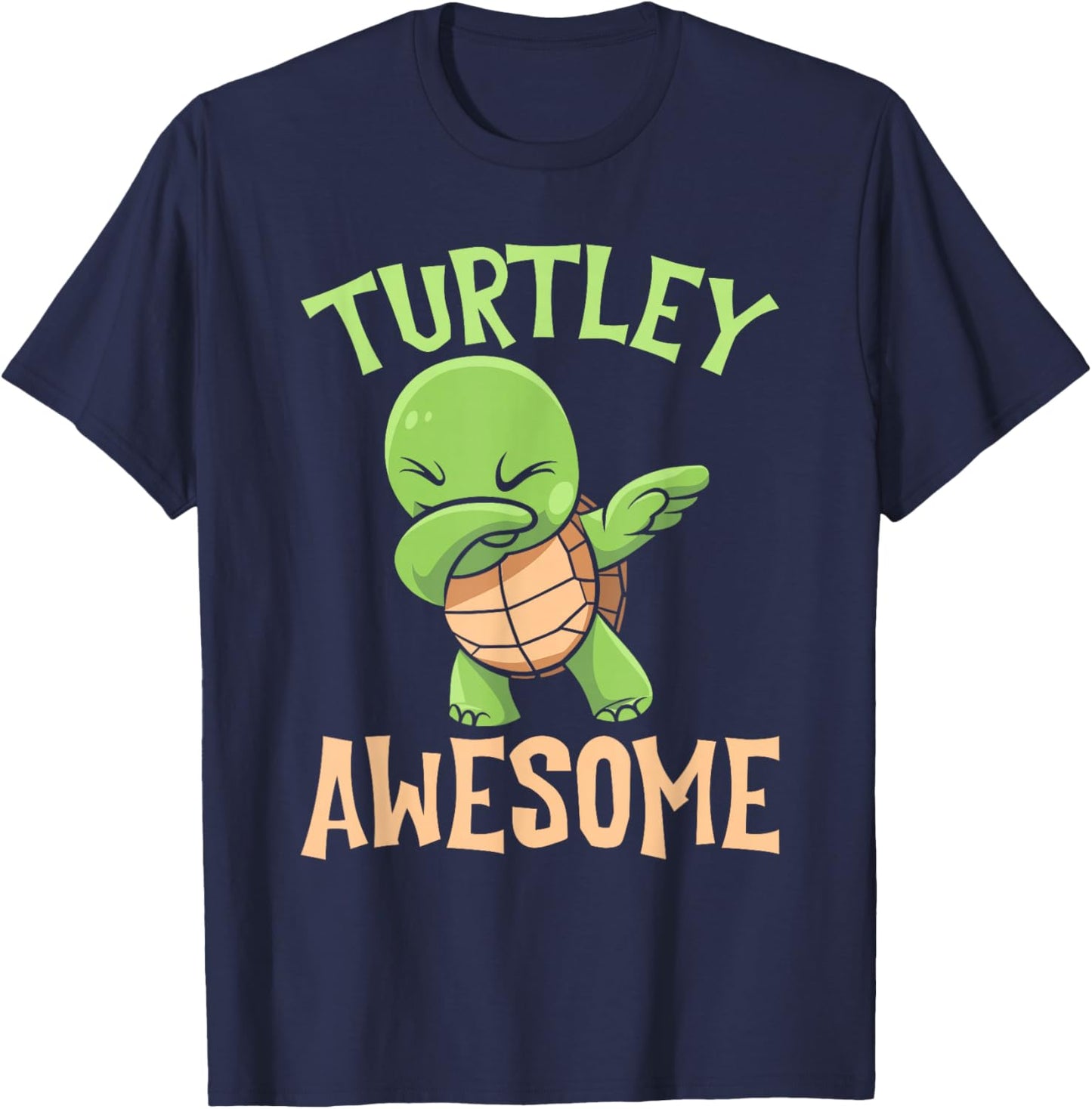 Turtley Awesome Dabbing Sea Turtle Ocean Turtle Lover T-Shirt - T-Shirt | Navy