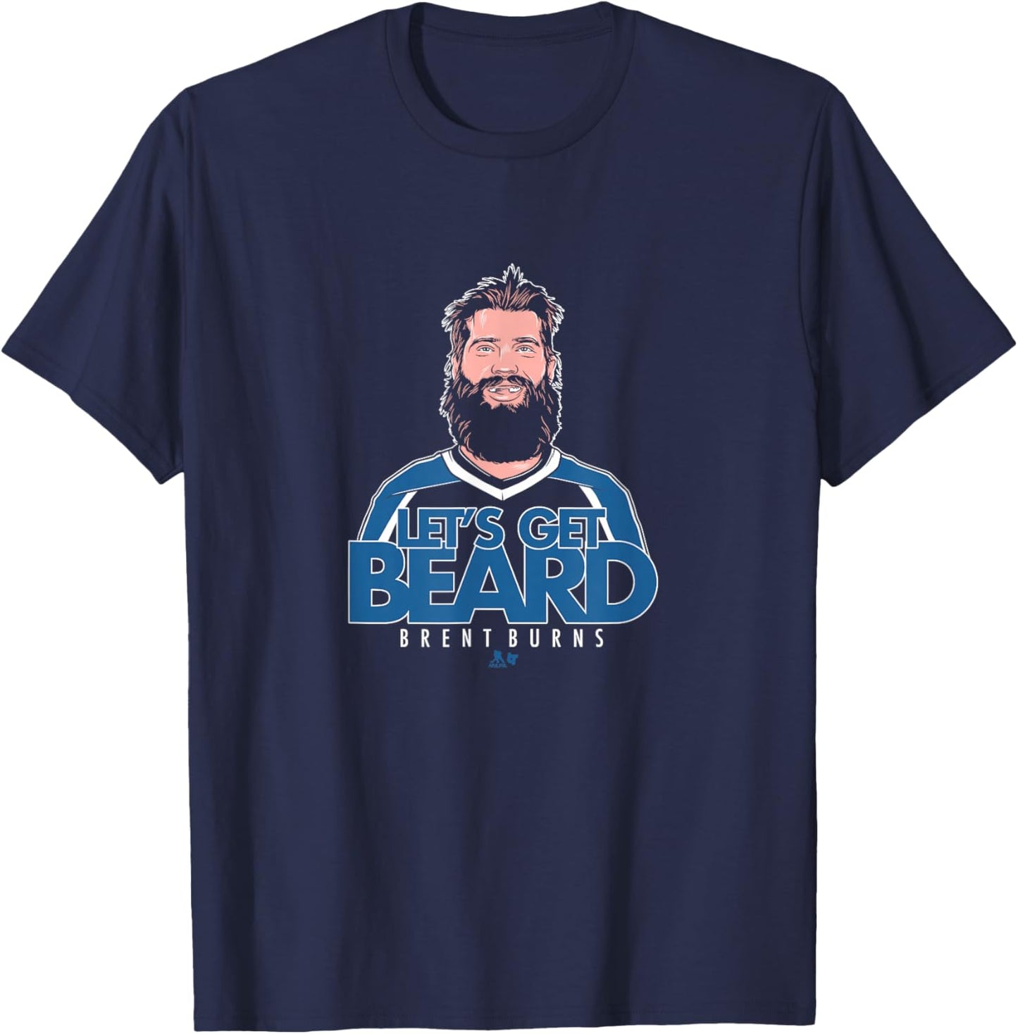 Brent Burns - Let's Get Beard - Colorado Hockey T-Shirt - T-Shirt | Navy