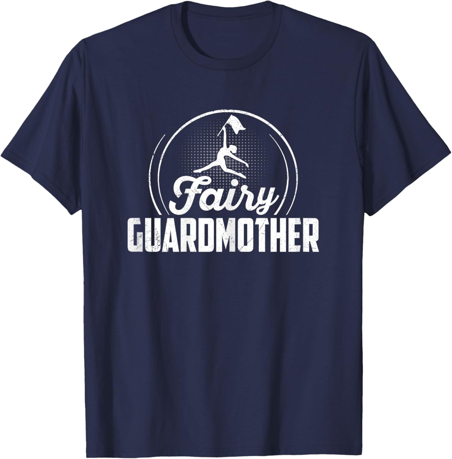 Fairy Guardmother - Mother's Day Funny Color Guard's Mom Pun T-Shirt - T-Shirt | Navy