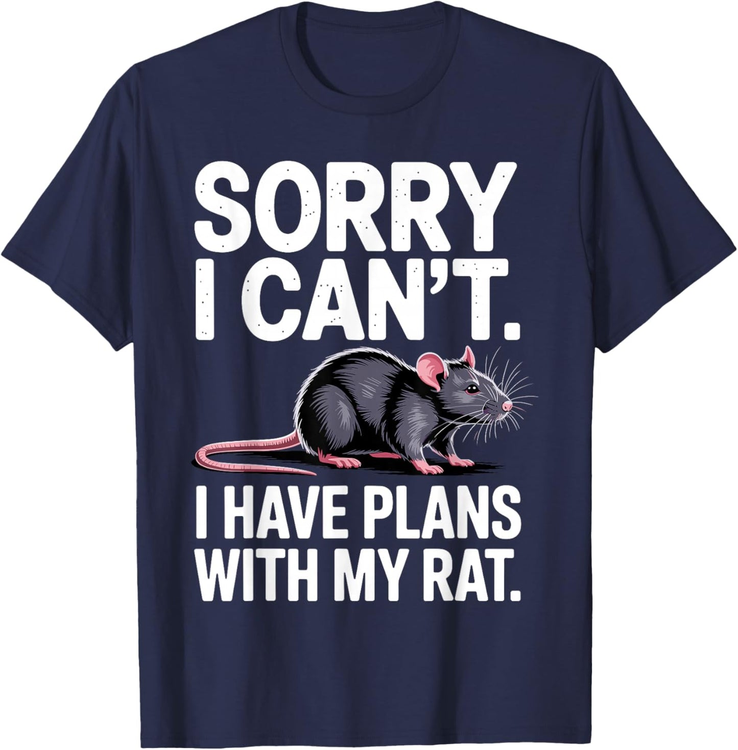 Funny Rat Costume Women Kids Rodent Rat Lover T-Shirt - T-Shirt | Navy