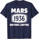 90 Ans Homme 1936 Anniversaire Mars 90 Ans Homme 1936 T-Shirt - T-Shirt | Navy