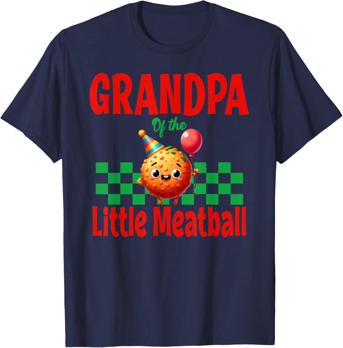 Little Meatball Italian 1st Birthday Boy T-Shirt - T-Shirt | Navy