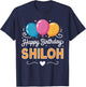 Happy Birthday Shiloh T-Shirt - T-Shirt | Navy