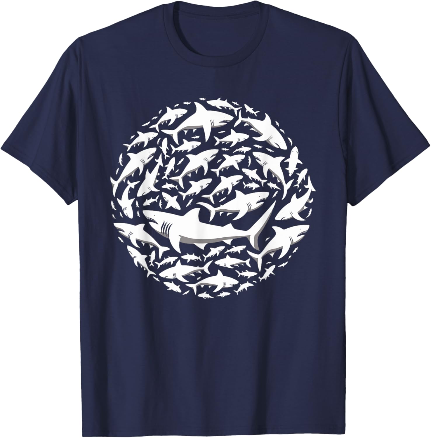 Shark Marine Biology Animal Sharks Lover T-Shirt - T-Shirt | Navy