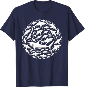 Shark Marine Biology Animal Sharks Lover T-Shirt - T-Shirt | Navy