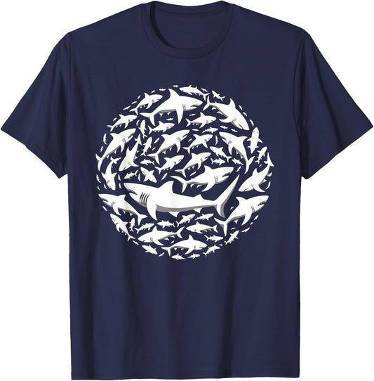 Shark Marine Biology Animal Sharks Lover T-Shirt - T-Shirt | Navy