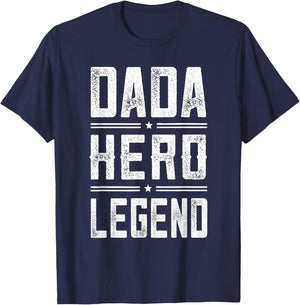 Dada Hero Legend - Vintage Distressed Dada T-Shirt - T-Shirt | Navy