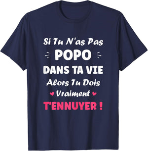 Name If you don't Popo Girl Funny Funny First Name Popo T-Shirt - T-Shirt | Navy