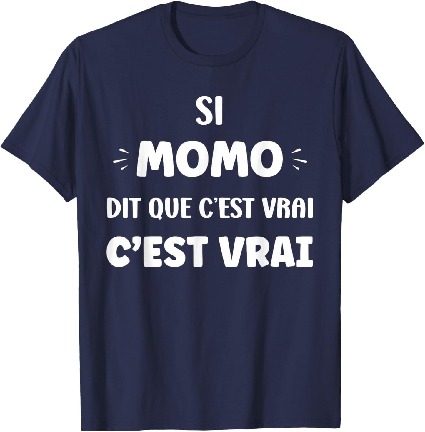 Humorous Si Momo Says That It's True First Name Humor Momo T-Shirt - T-Shirt | Navy