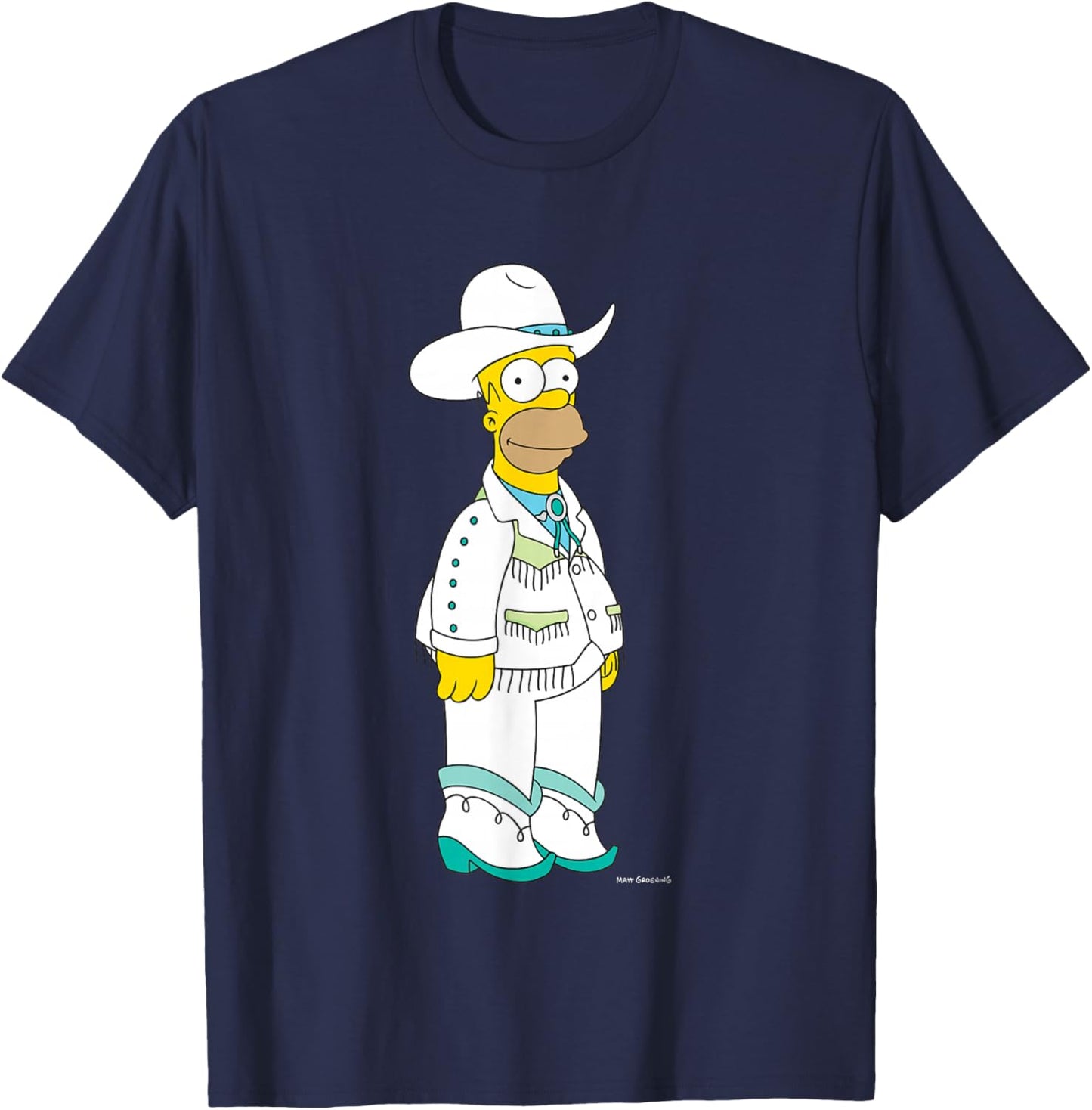 The Simpsons Country Star Homer Simpson T-Shirt - T-Shirt | Navy