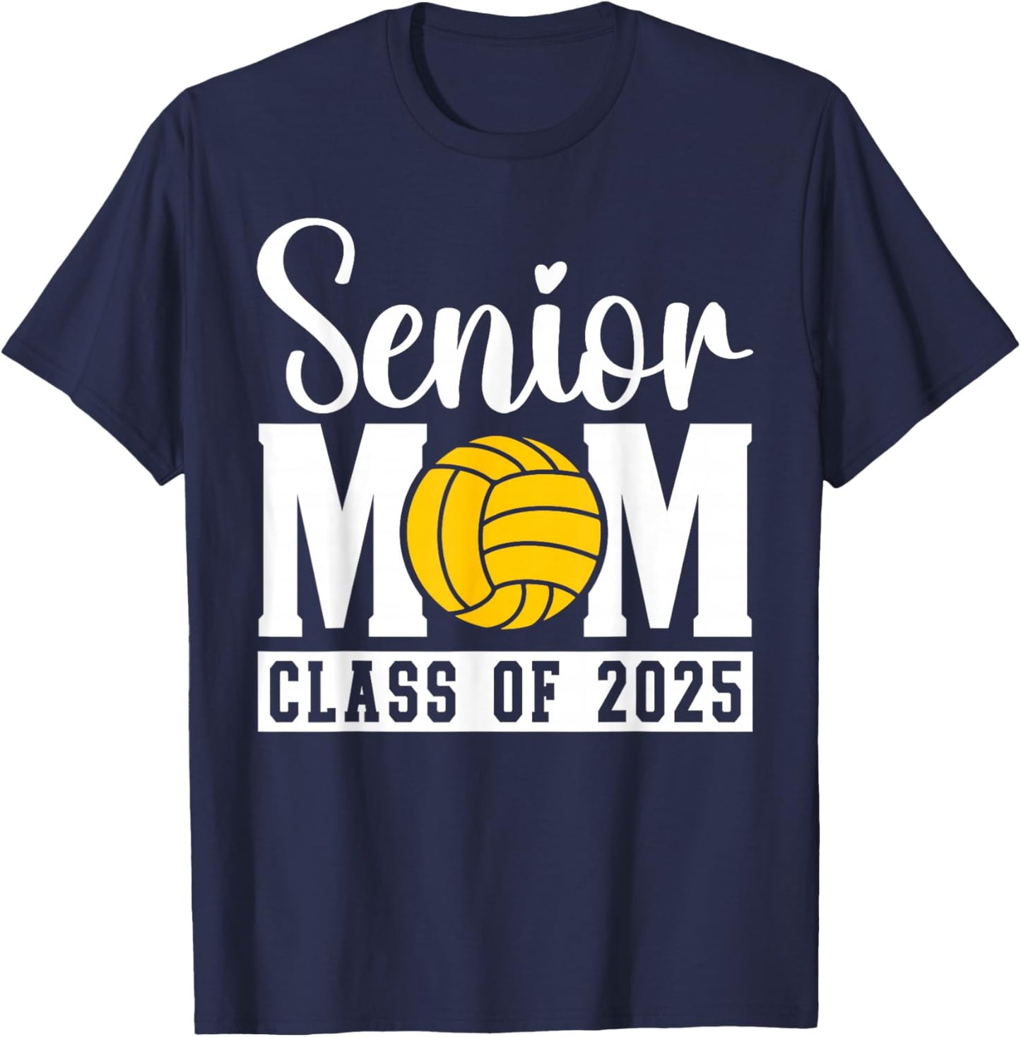 Senior Water Polo Mom 2025 Graduation Class Of 2025 Women's T-Shirt - T-Shirt | Navy