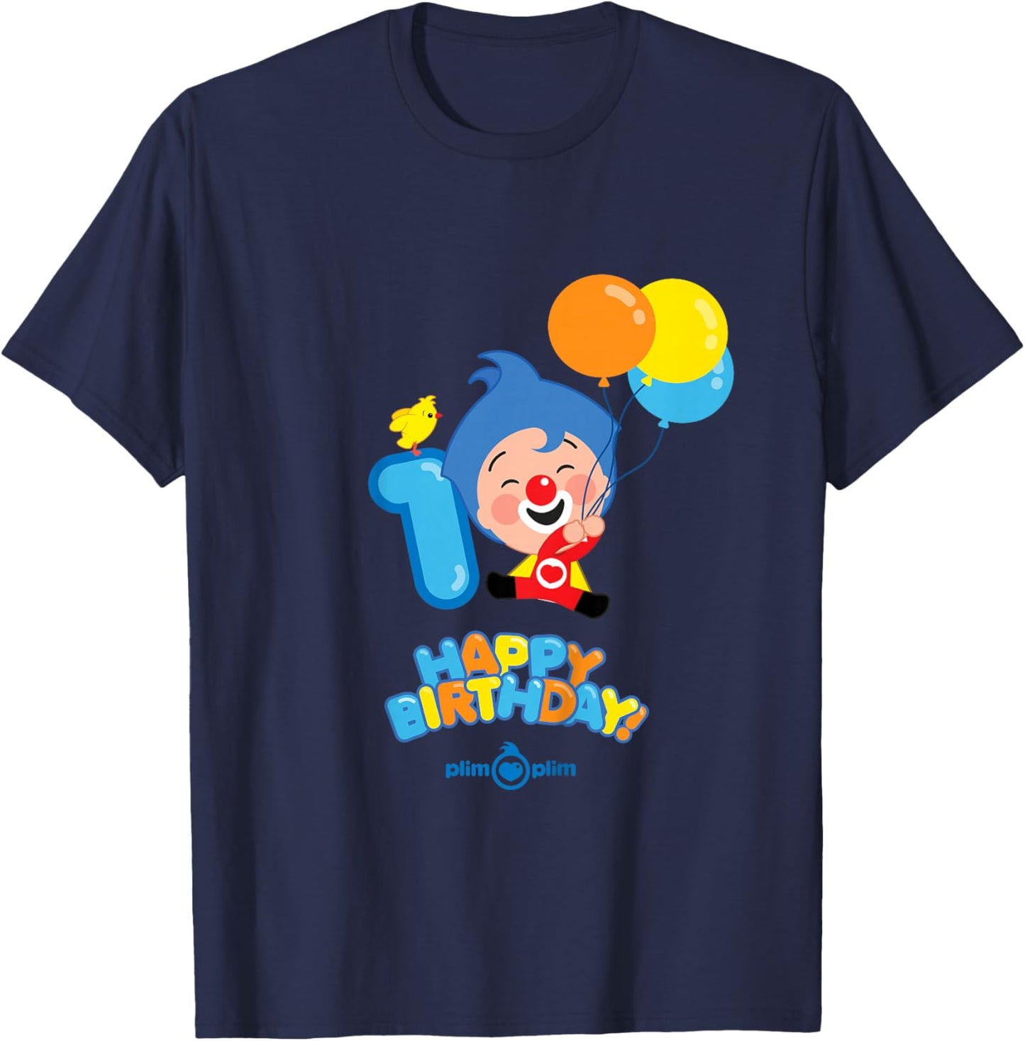 Plim Plim The Kindness Hero - Happy Birthday T-Shirt - T-Shirt | Navy