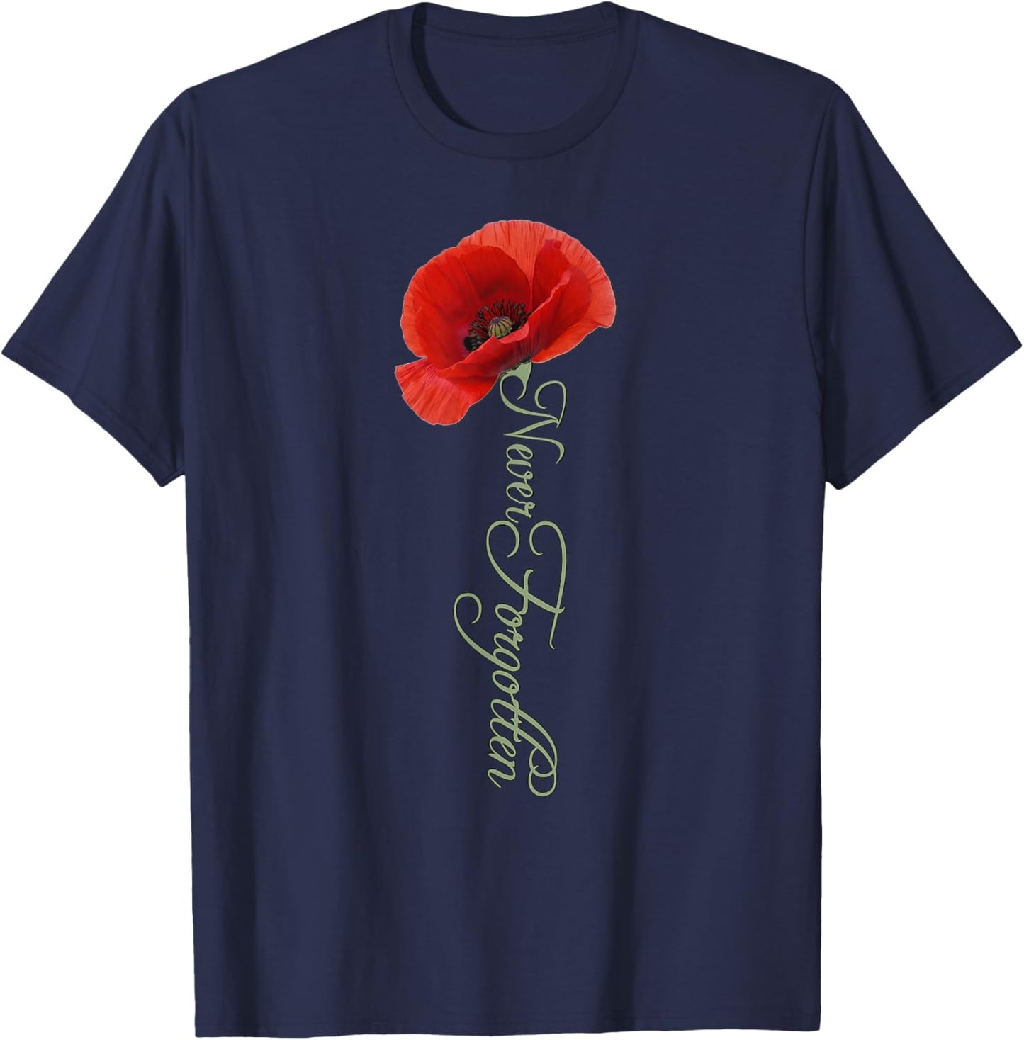 Mémorial en l'honneur de Coquelicot T-Shirt - T-Shirt | Navy