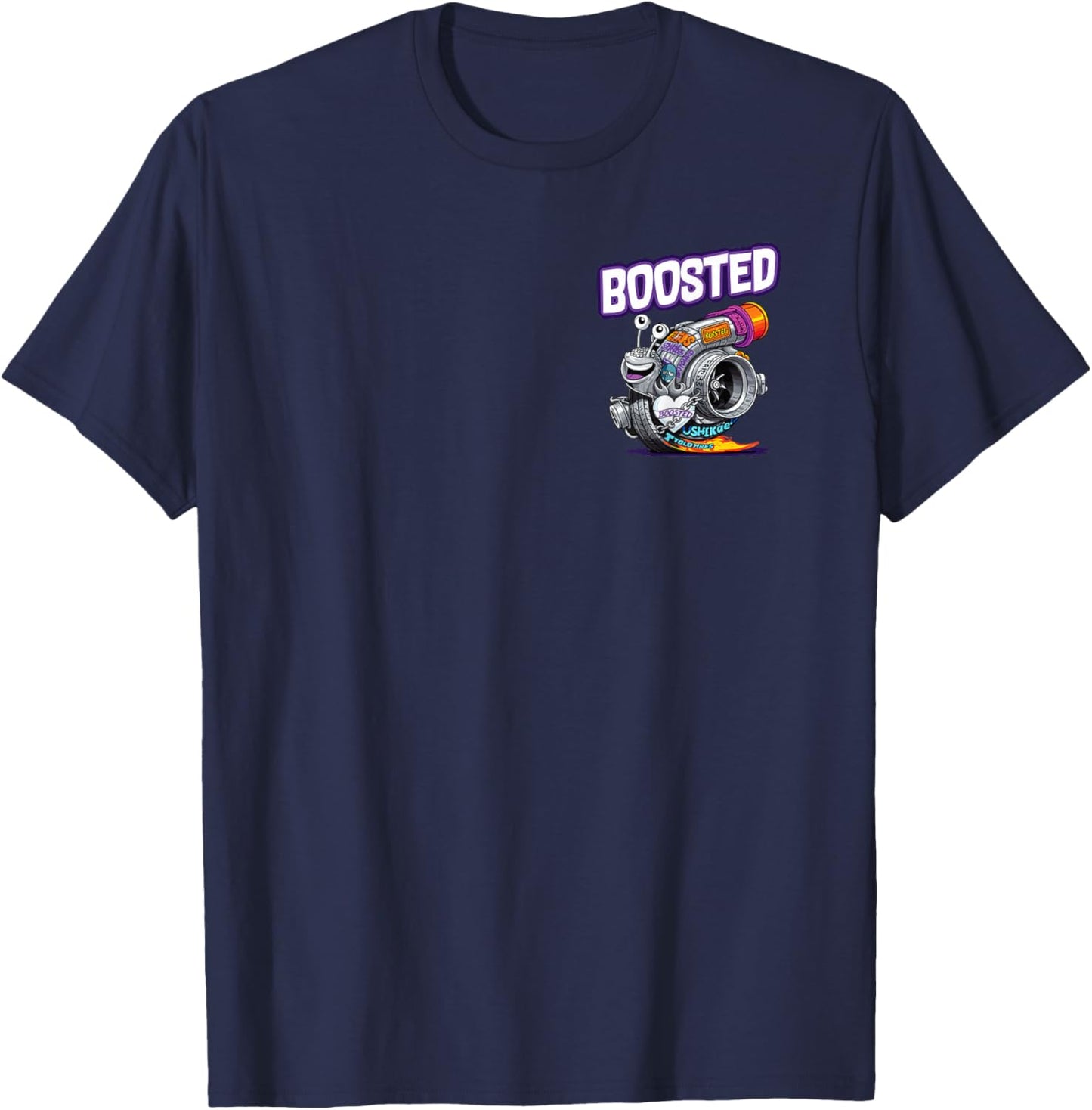 Turbocharger Snail Turbo Race Car Boost Mechanic Tuning T-Shirt - T-Shirt | Navy