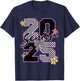 Senior 2025 Graduation Coquette Bow Graduate Women Girl Kid T-Shirt - T-Shirt | Navy
