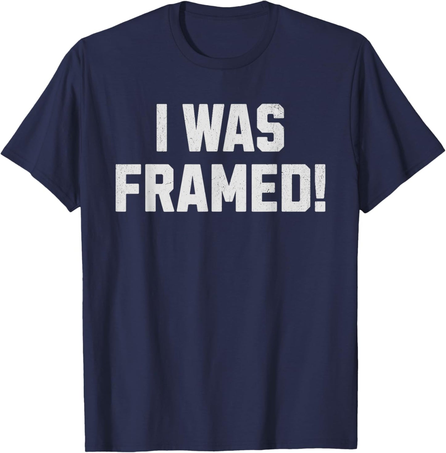 Framed! Murder Mystery and Crime Scene T-Shirt - T-Shirt | Navy