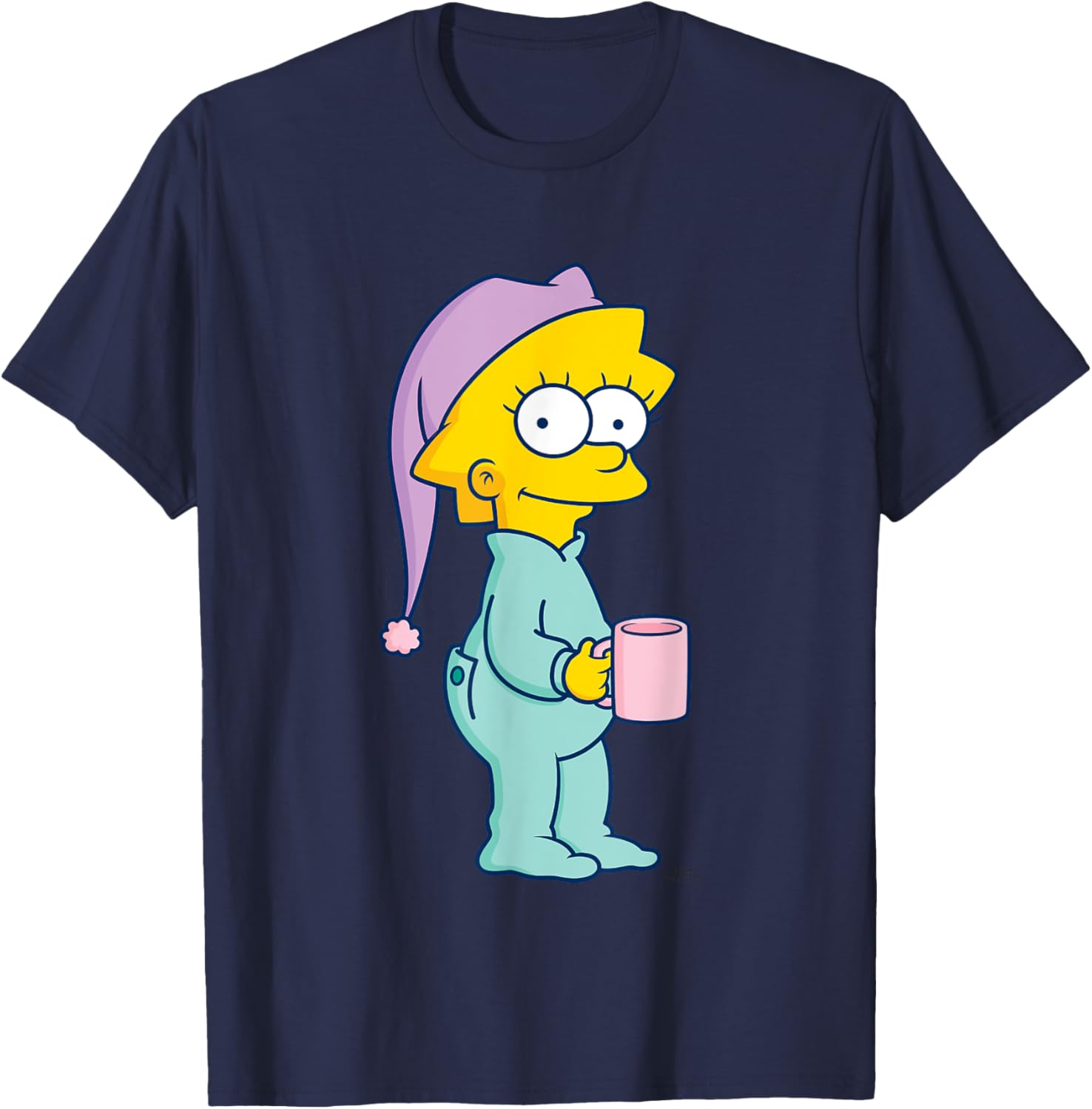 The Simpsons Baby Lisa Ready For Bed T-Shirt - T-Shirt | Navy