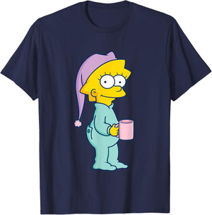 The Simpsons Baby Lisa Ready For Bed T-Shirt - T-Shirt | Navy