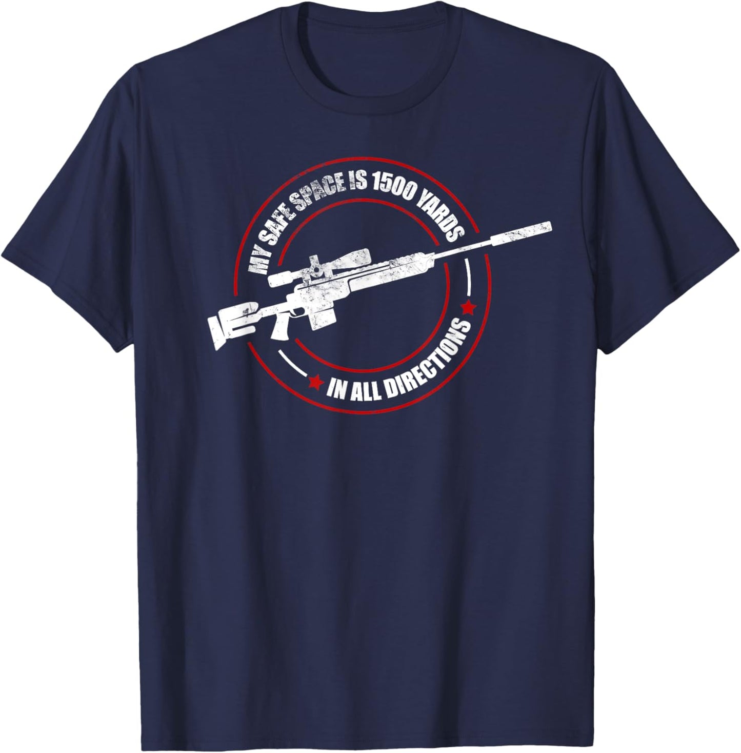 Vintage Armed Forces Military Funny Saying Veteran Sniper T-Shirt - T-Shirt | Navy