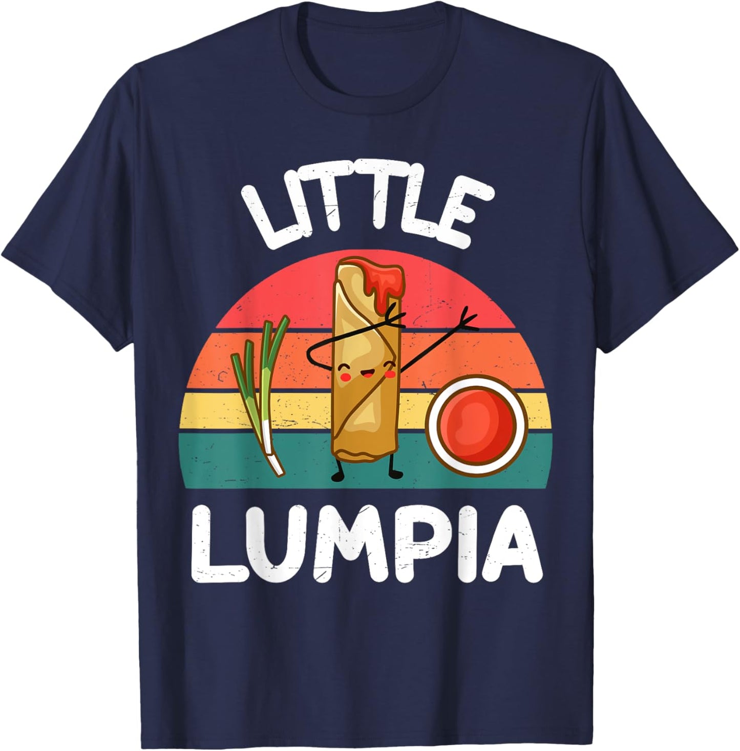 Toddler Boys Little Lumpia Cute Baby Girls Filipina Filipino T-Shirt - T-Shirt | Navy