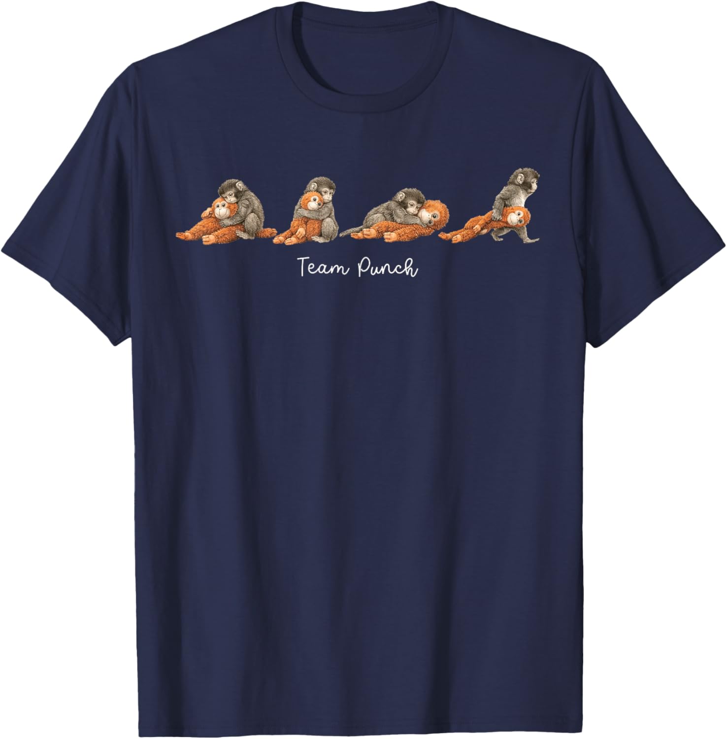 Team Punch - Baby Monkey Punch T-Shirt - T-Shirt | Navy
