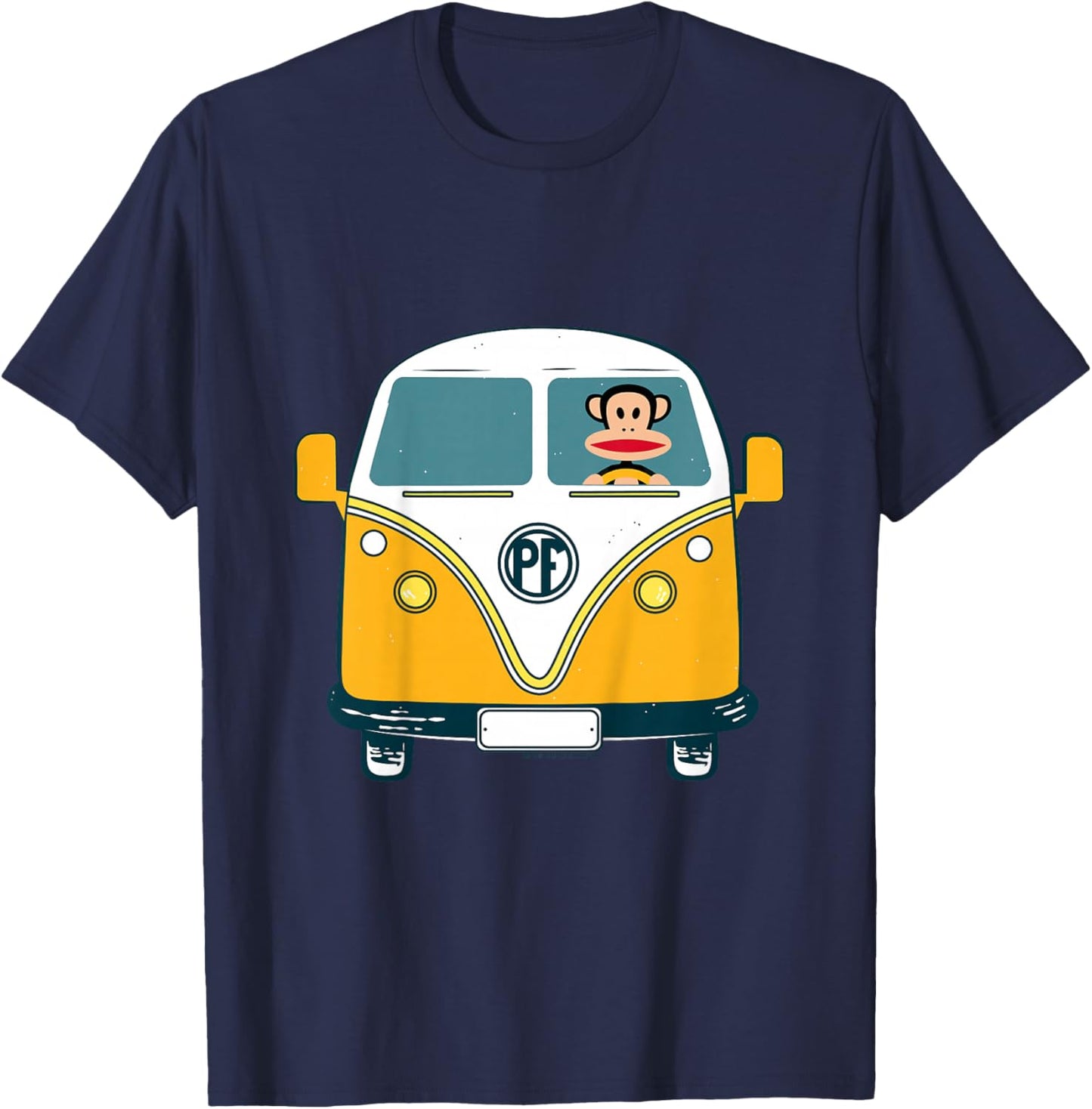 Paul Frank Julius Der AFFE im PF Camper Adventure Kids T-Shirt - T-Shirt | Navy