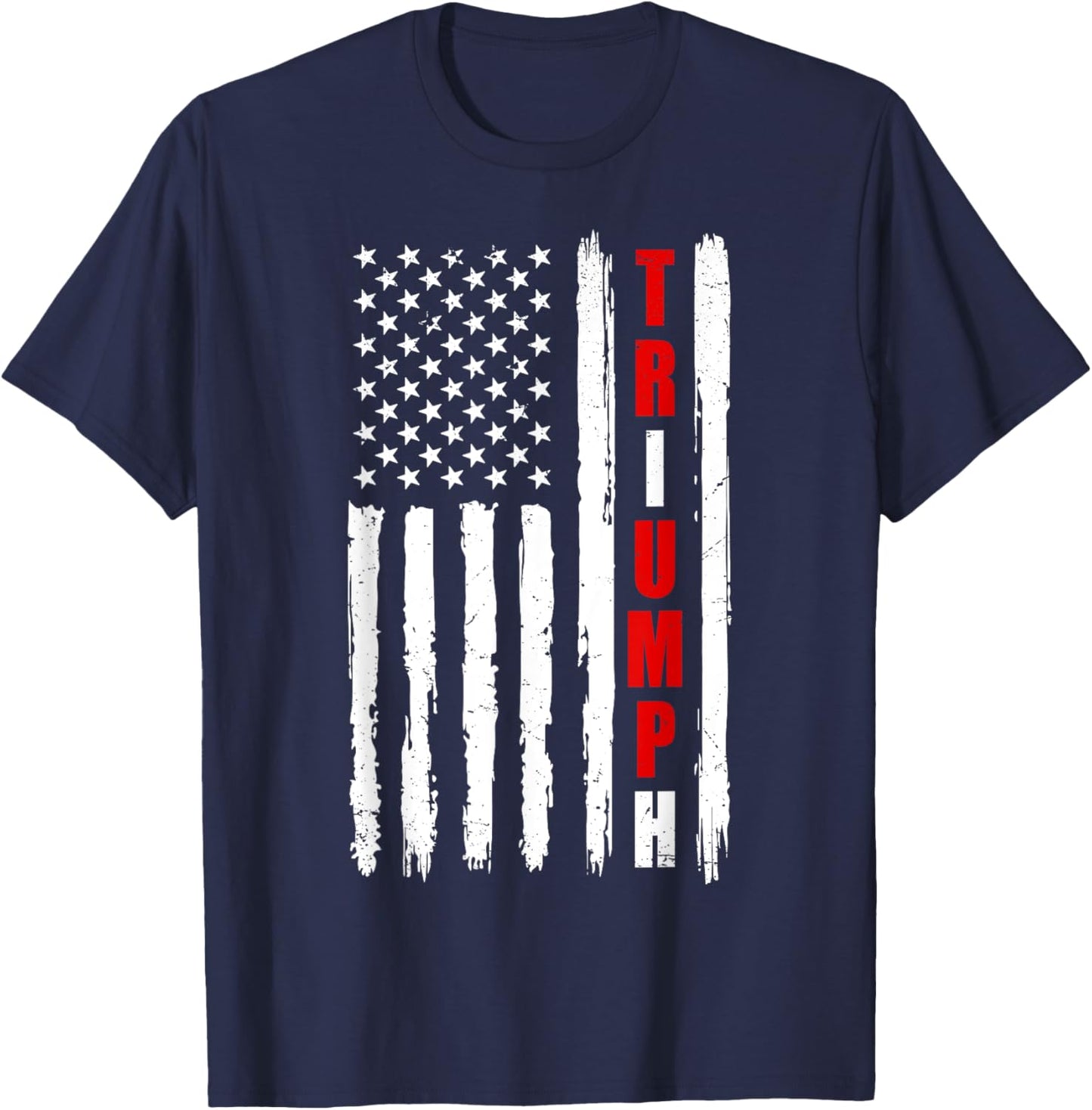 Trump Triumph 2024 Elections Political T-Shirt - T-Shirt | Navy