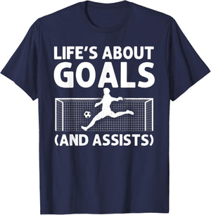 Funny Soccer Art For Boys Girls Men Women Gag Soccer Player T-Shirt - T-Shirt | Navy