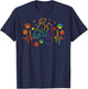 Veterinary Heartbeat Cat and Dog Lover Animal Silhouette T-Shirt - T-Shirt | Navy