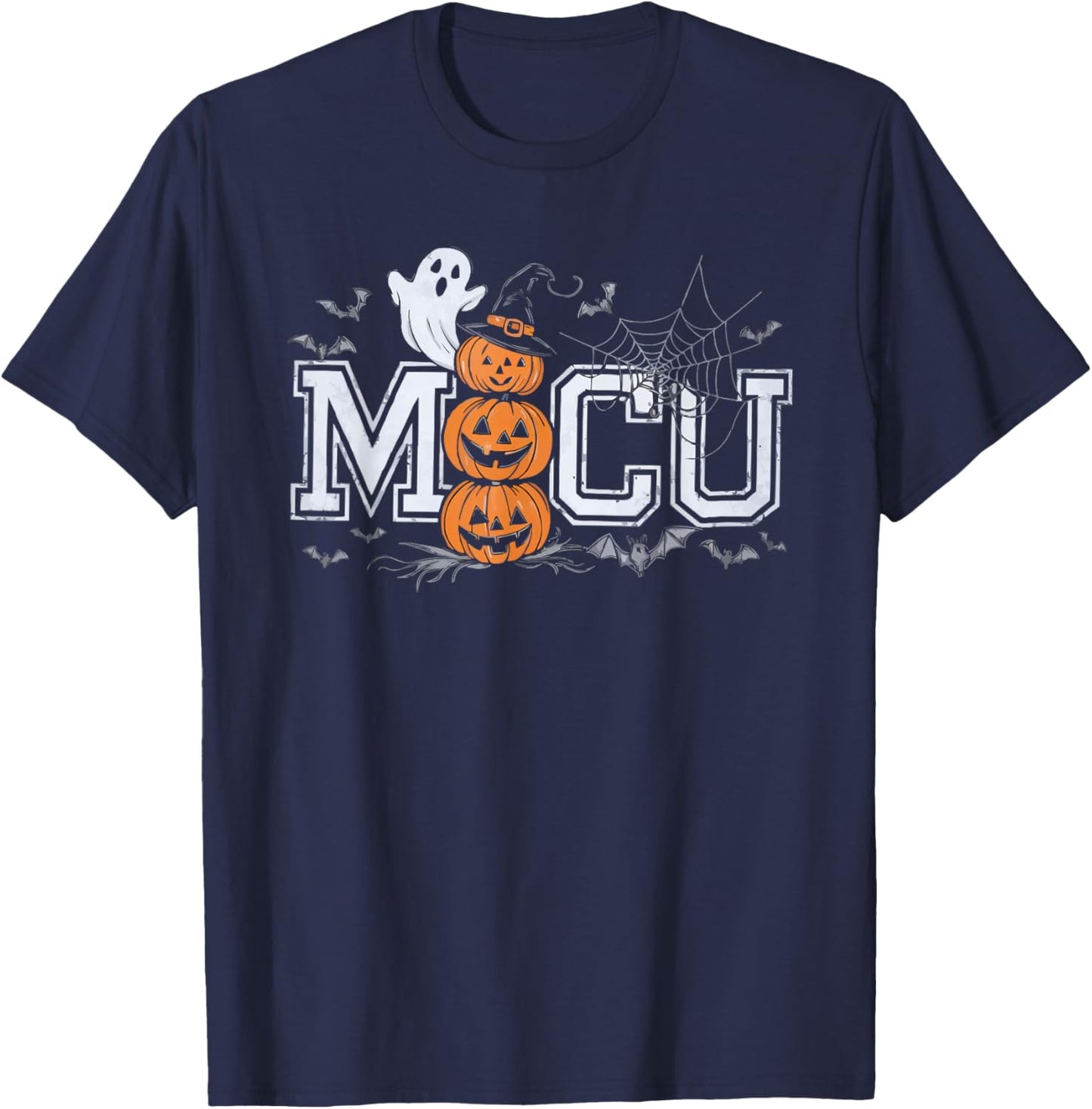 ICU Nurse Halloween Emergency Room Nursing Trick Or Treat T-Shirt - T-Shirt | Navy