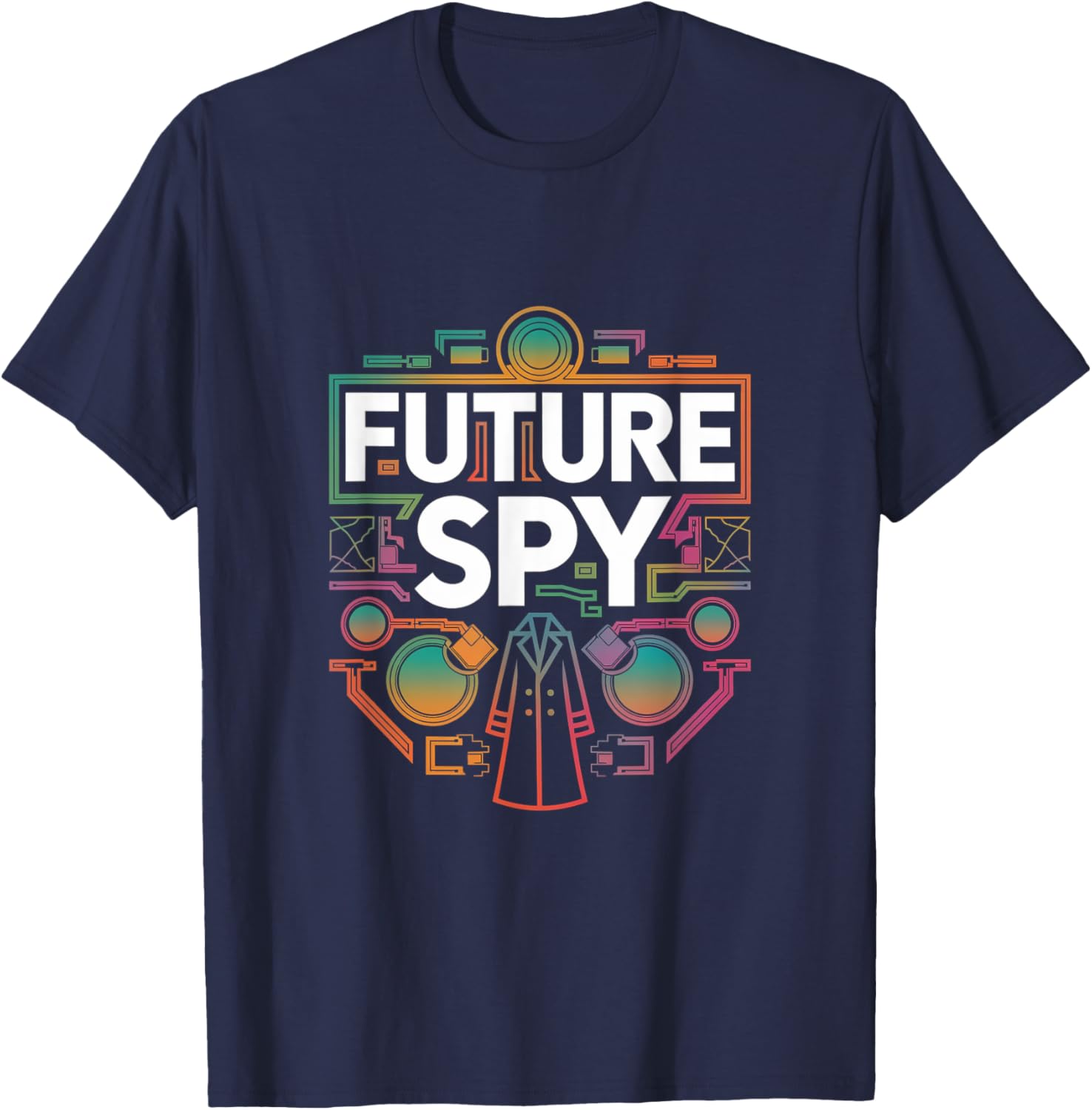 Future Spy Toddler Kids School Sarcastic Joke Gag Women Men T-Shirt - T-Shirt | Navy