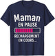 Mom Pause Reloading T-Shirt - T-Shirt | Navy