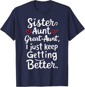 Mother's Day from Grandkids Sister Aunt Great Aunt T-Shirt - T-Shirt | Navy