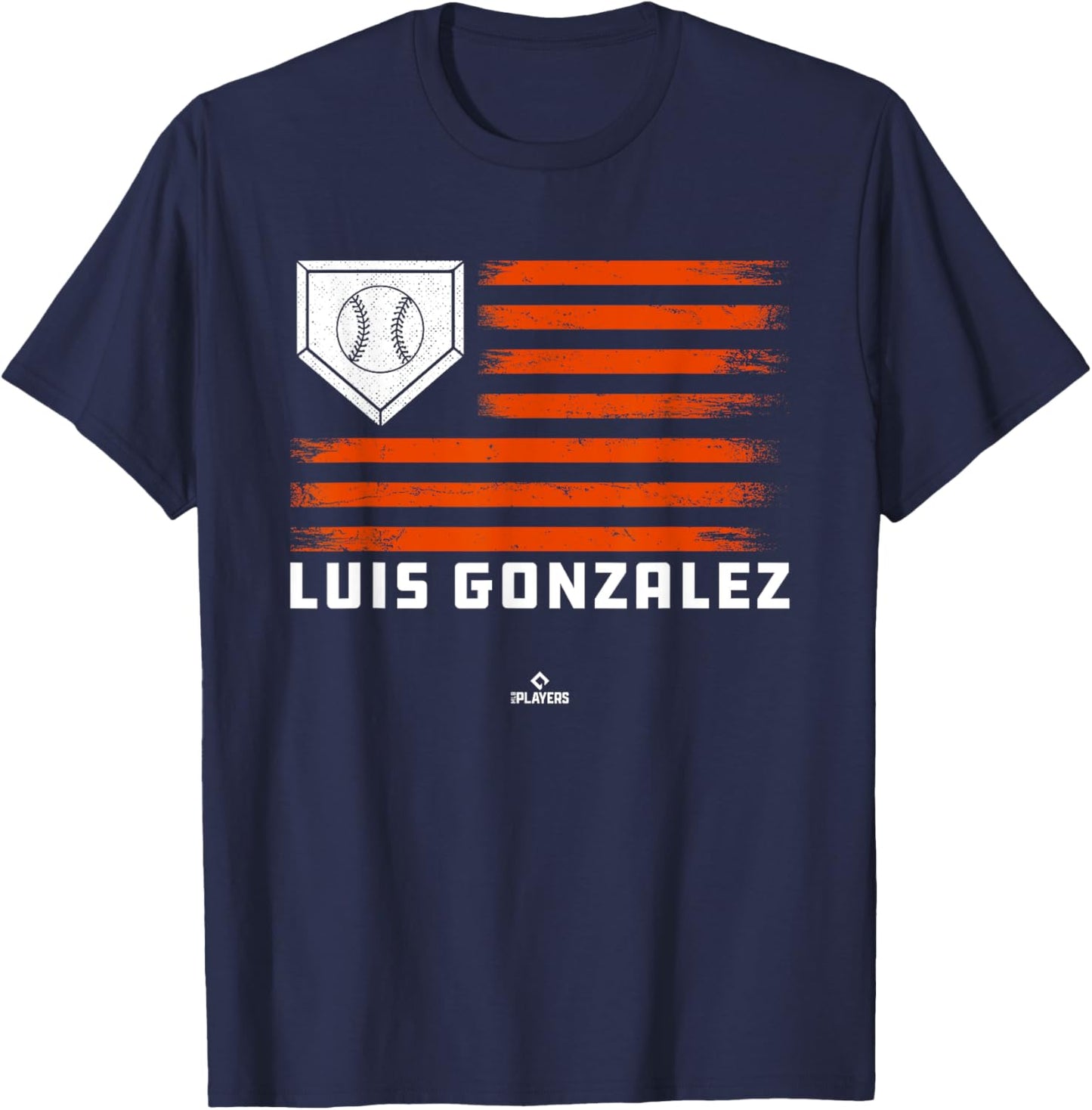 Vintage Flag Gameday Luis Gonzalez Prospect Baseball Fan T-Shirt - T-Shirt | Navy
