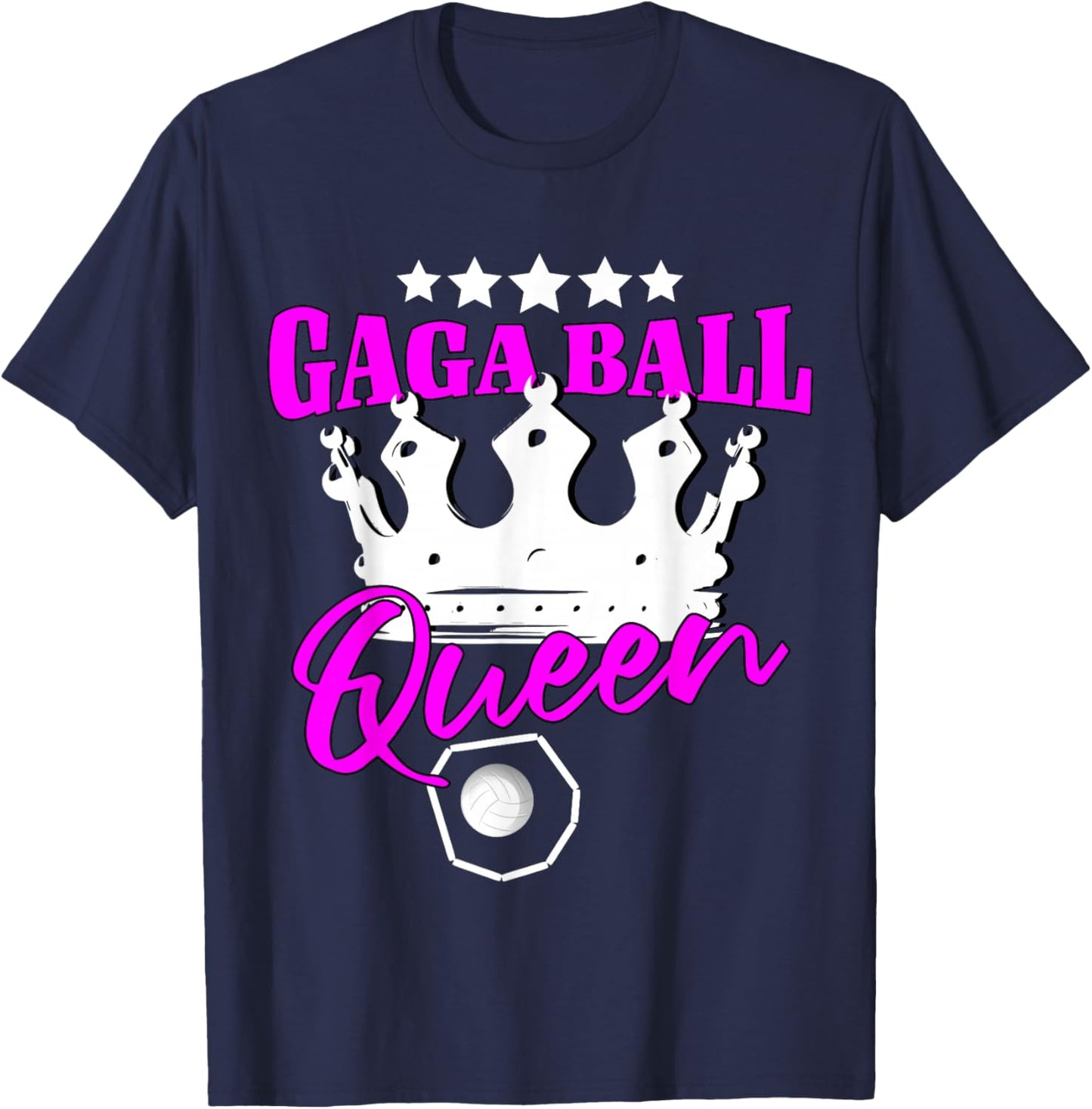 Gaga Ball Queen Gagaball Women Gaga Ball T-Shirt - T-Shirt | Navy
