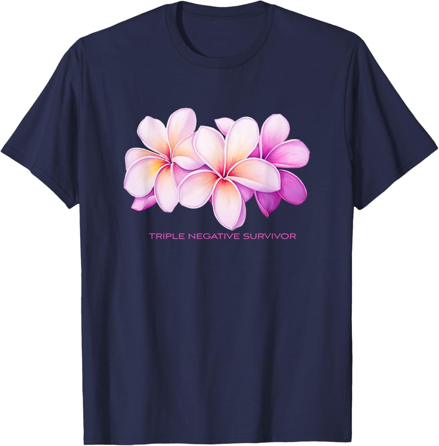 Triple Negative Survivor TNBC T-Shirt - T-Shirt | Navy