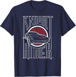 Knight Rider Iconic Retro Car Design T-Shirt - T-Shirt | Navy