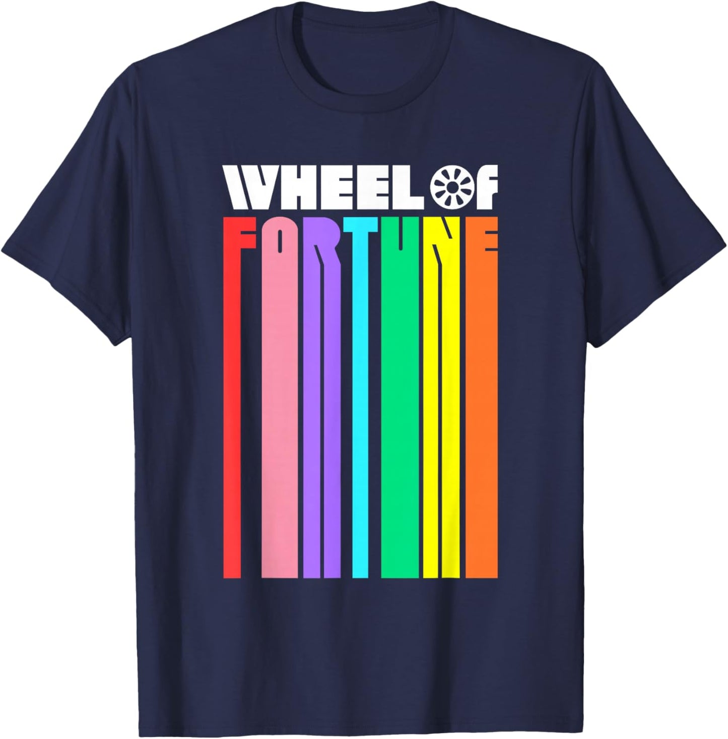 Wheel of Fortune Logo Color Blend T-Shirt - T-Shirt | Navy
