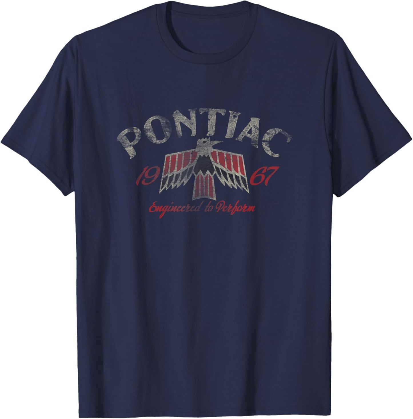 Pontiac 1967 Engineered to Perform | #14265 T-Shirt - T-Shirt | Navy