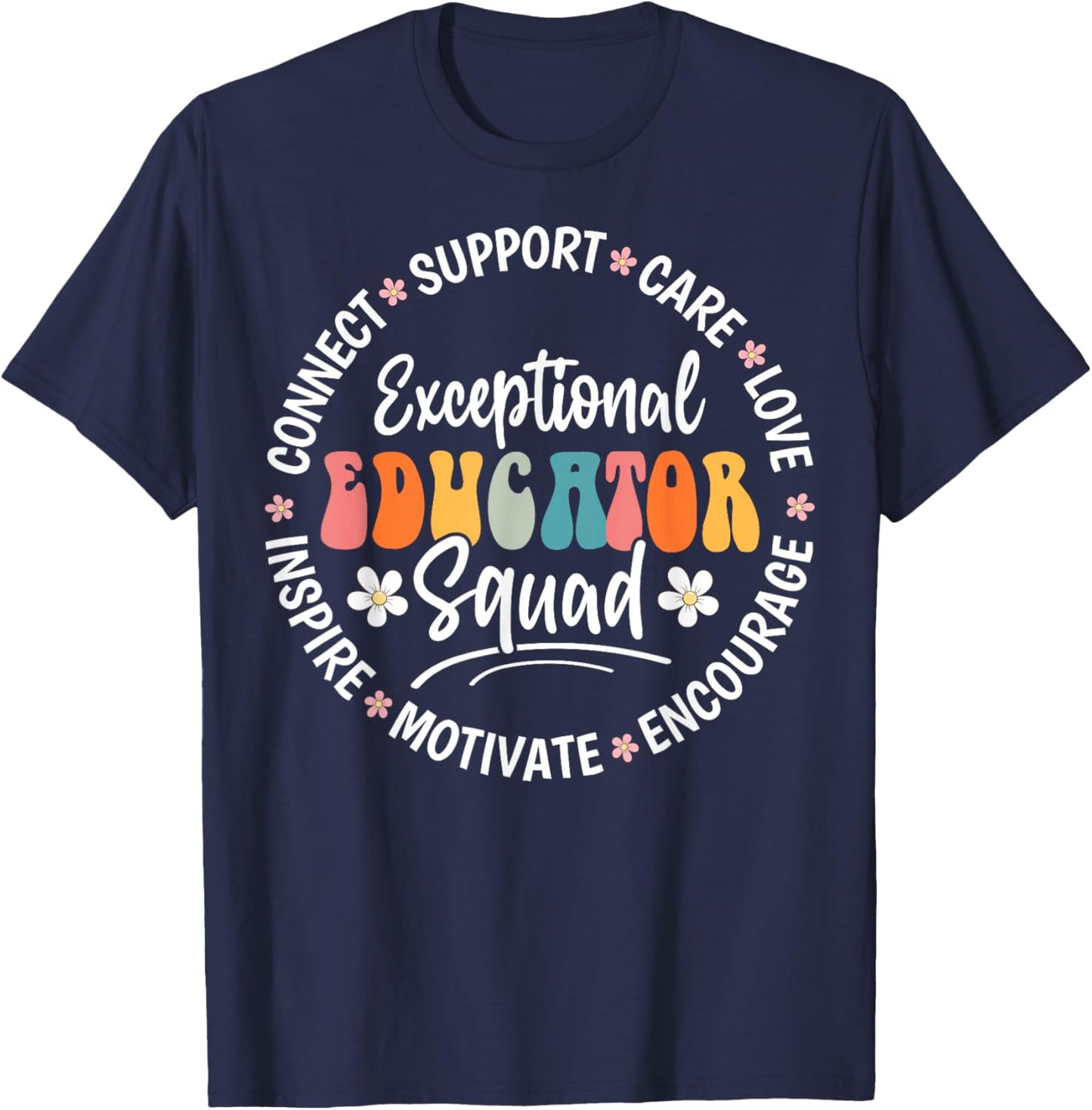 Exceptional Educator Squad Appreciation Week Back to School T-Shirt - T-Shirt | Navy