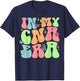 In My CNA Era Funny Groovy CNA Nurse Life T-Shirt - T-Shirt | Navy