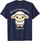 Lord Is My Shepherd Psalm 23 1 Lamb Christian Kids Women Men T-Shirt - T-Shirt | Navy
