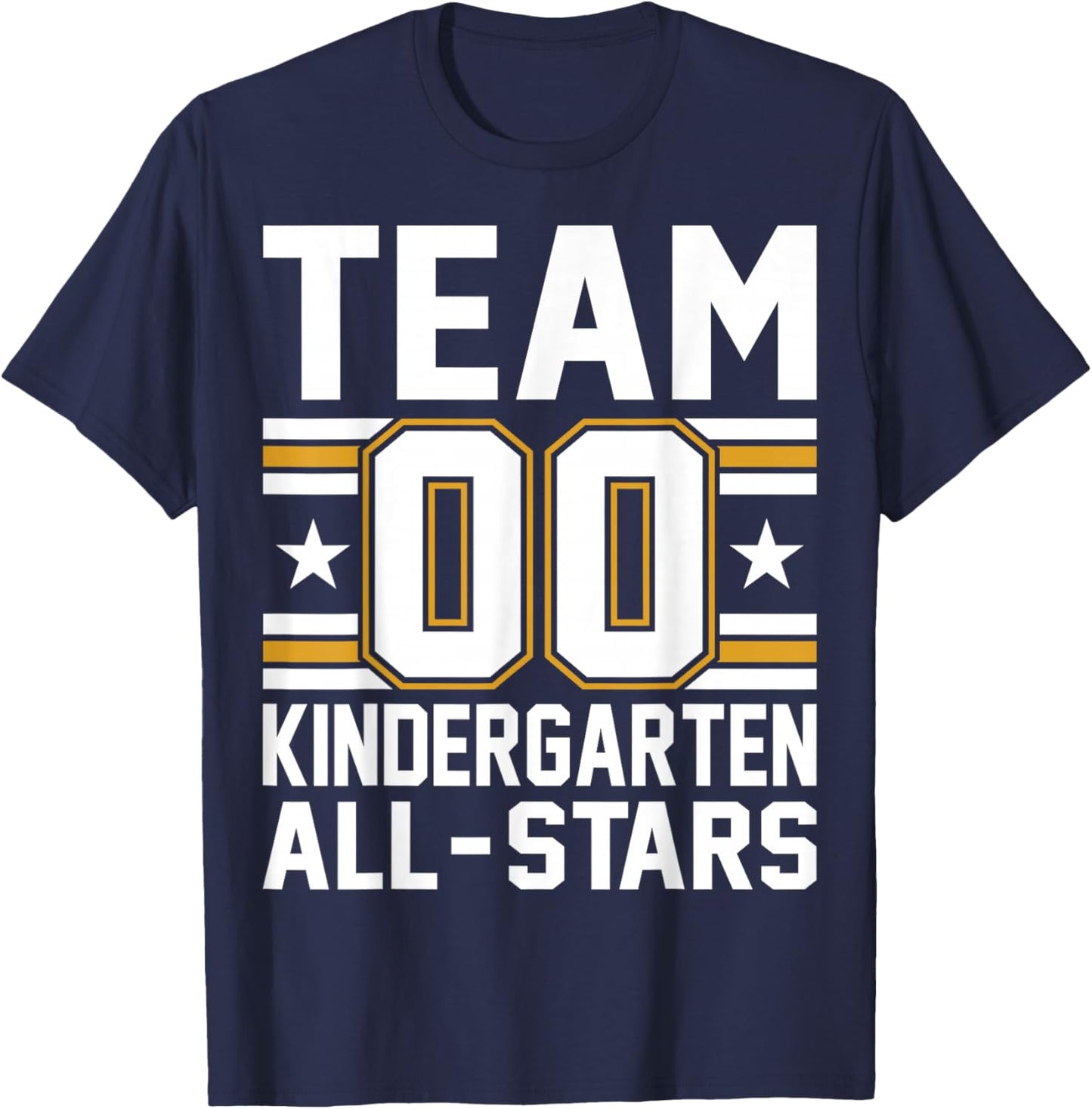 Kids Sports Preschool Team Kindergarten All Stars Jersey T-Shirt - T-Shirt | Navy